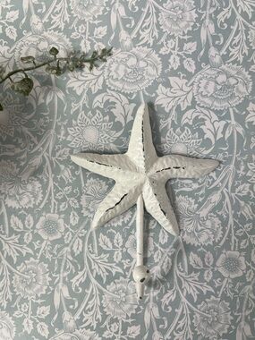 Starfish Wall Hook - Painted Cast Iron Starfish Hook Keys Towels Bags